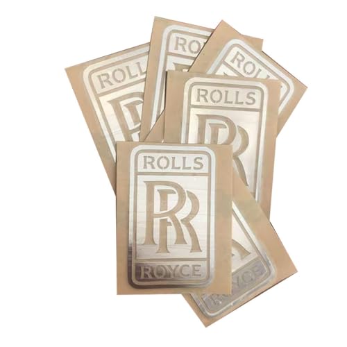 SONGLULU Auto Aufkleber für Rolls-Royce Dawn 2015–2022,Individuell Gestalteter Metall Aufkleber Fahrzeug Dekoration Einfach Anbringbar Selbstklebend Grafik Sticker,8Pcs von SONGLULU