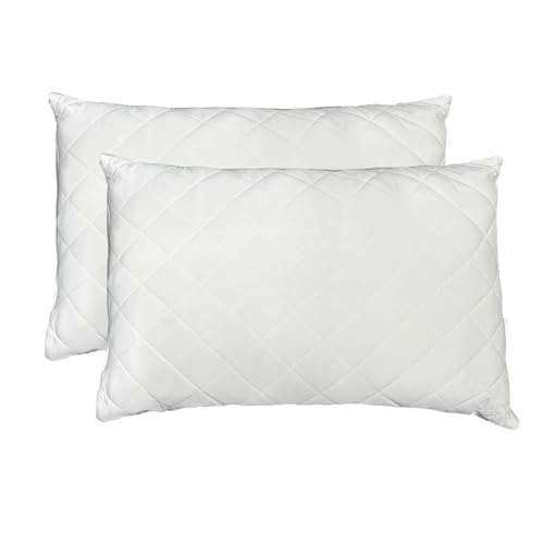 SONGMICS HOME Kopkissen mit Kühlendem Bezug, 50 x 70 cm, wolkenweiß, TBP024W01 von SONGMICS HOME