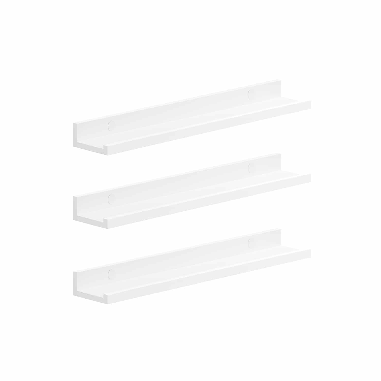 3er Set Wandregal 60 cm breit weiß 3er Set Wandregal 60 cm breit weiß von SONGMICS