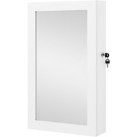 Abschließbarer Wandschmuckschrank mit Spiegel - H67 cm Abschließbarer Wandschmuckschrank mit Spiegel - H67 cm von SONGMICS