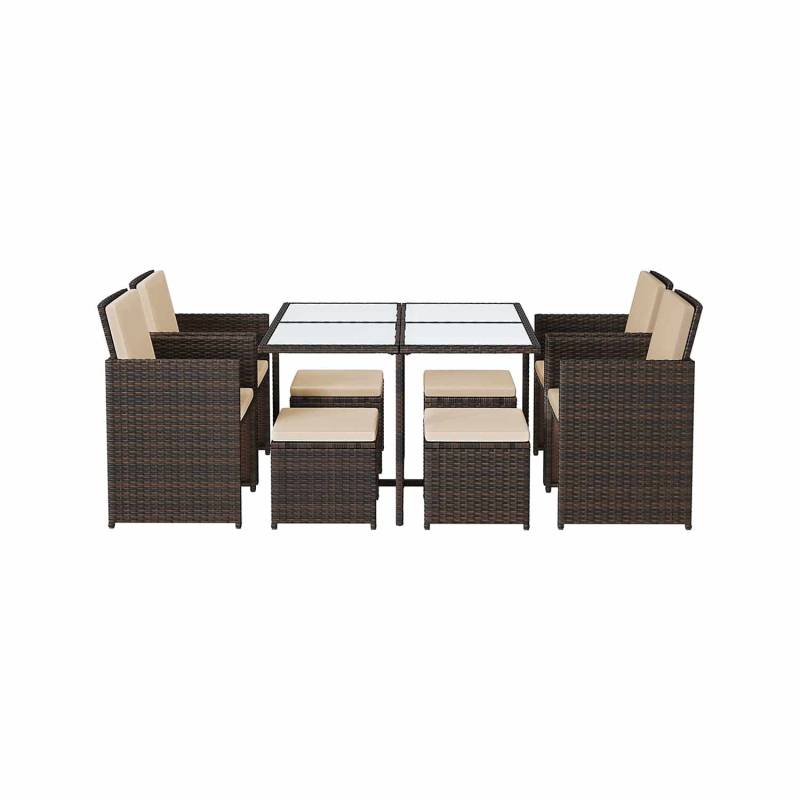 Balkonmöbel-Set aus PE-Rattan von SONGMICS