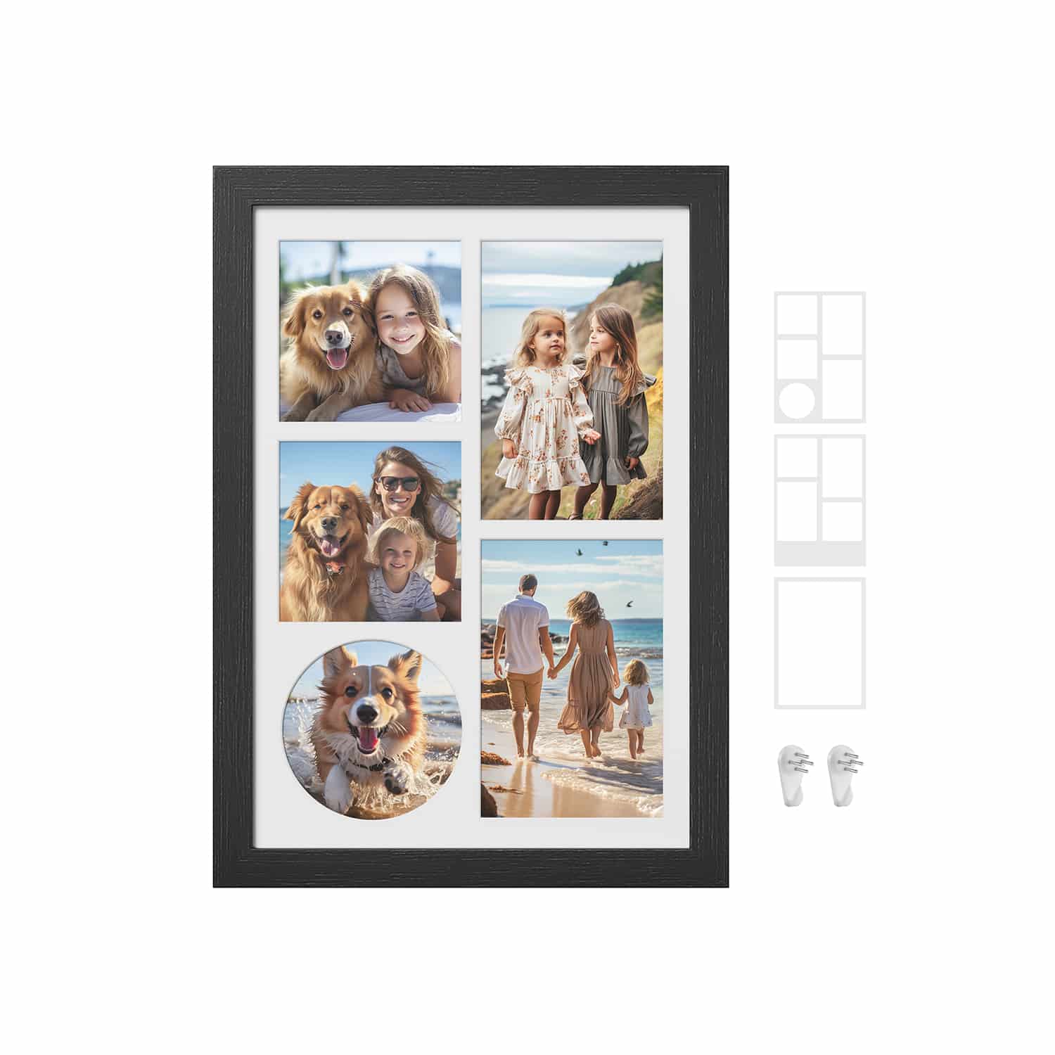 Bilderrahmen A4 für mehere Bilder eschenschwarz Bilderrahmen A4 für mehere Bilder eschenschwarz von SONGMICS