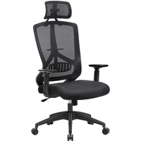 Bürostuhl, 68x65x(118.5-128)cm, Schwarz von SONGMICS