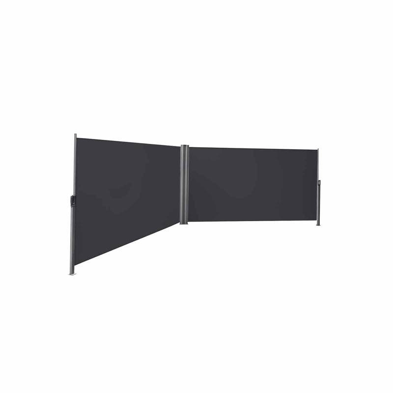 Doppelseitenmarkise 160 x 600 cm Anthrazit von SONGMICS