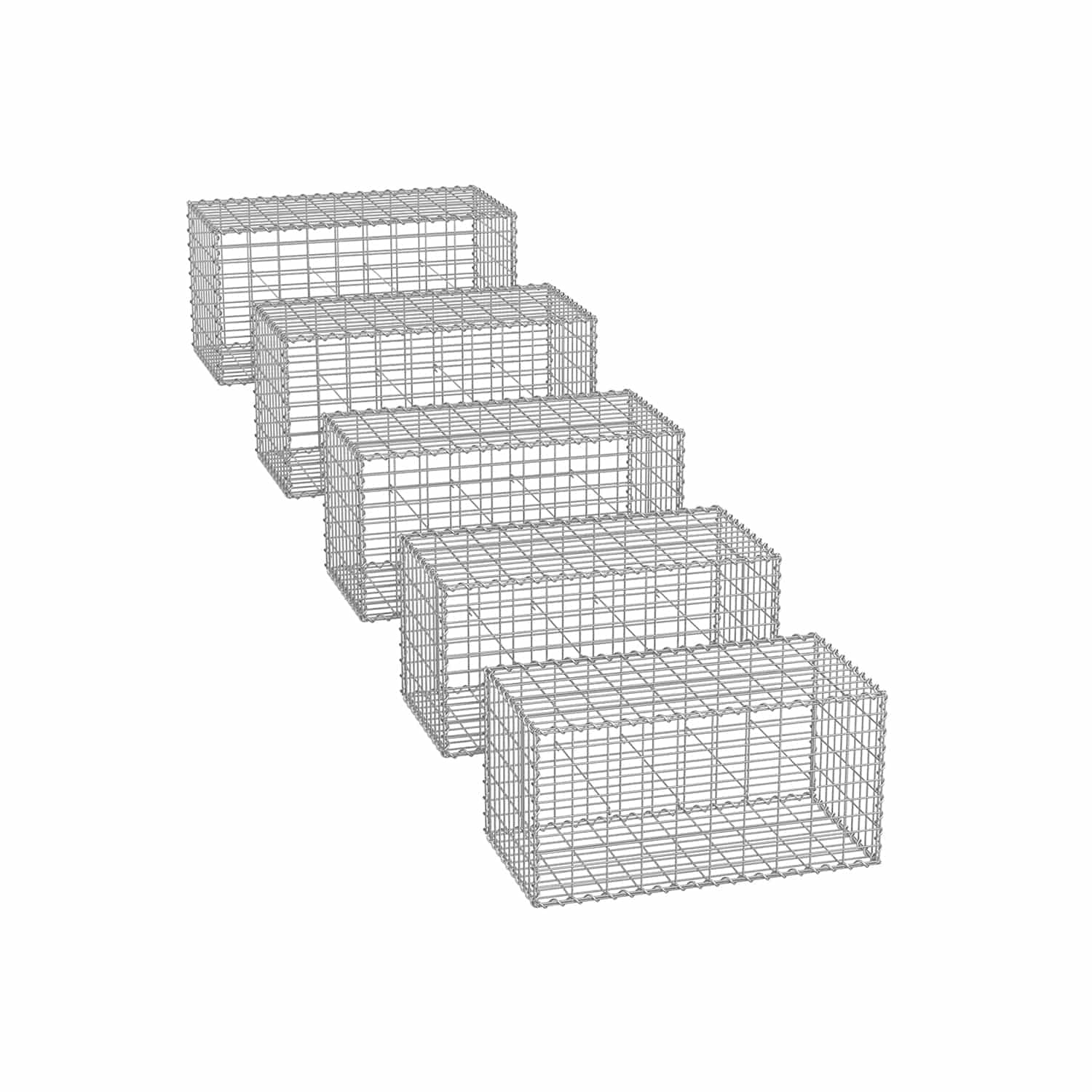 Drahtkörbe mit 5 x 10 cm Maschenweite 5er Set von SONGMICS