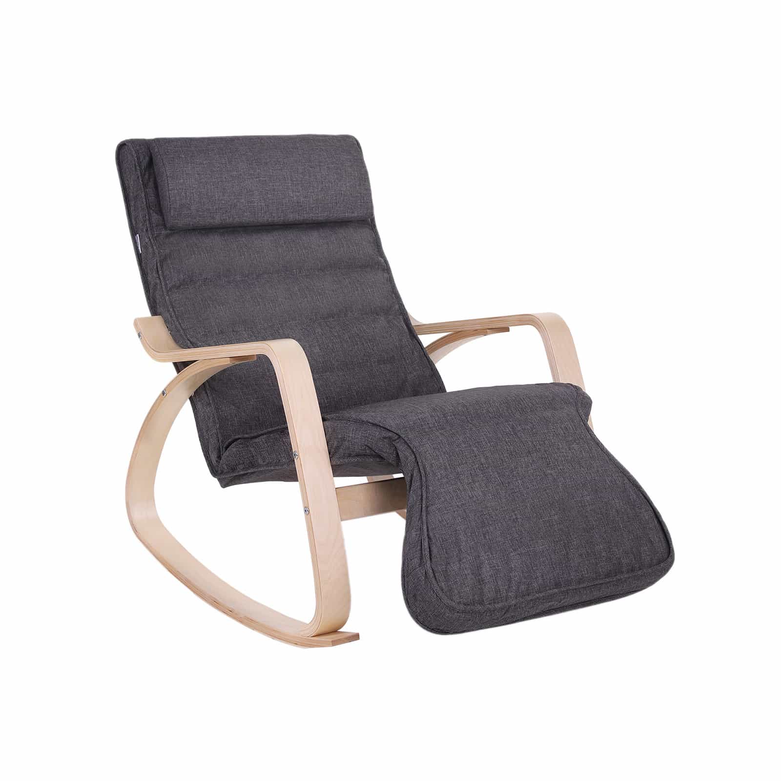 Ergonomischer Relaxstuhl mit Fußstütze - Dunkelgrau | Bequem & Modern von SONGMICS