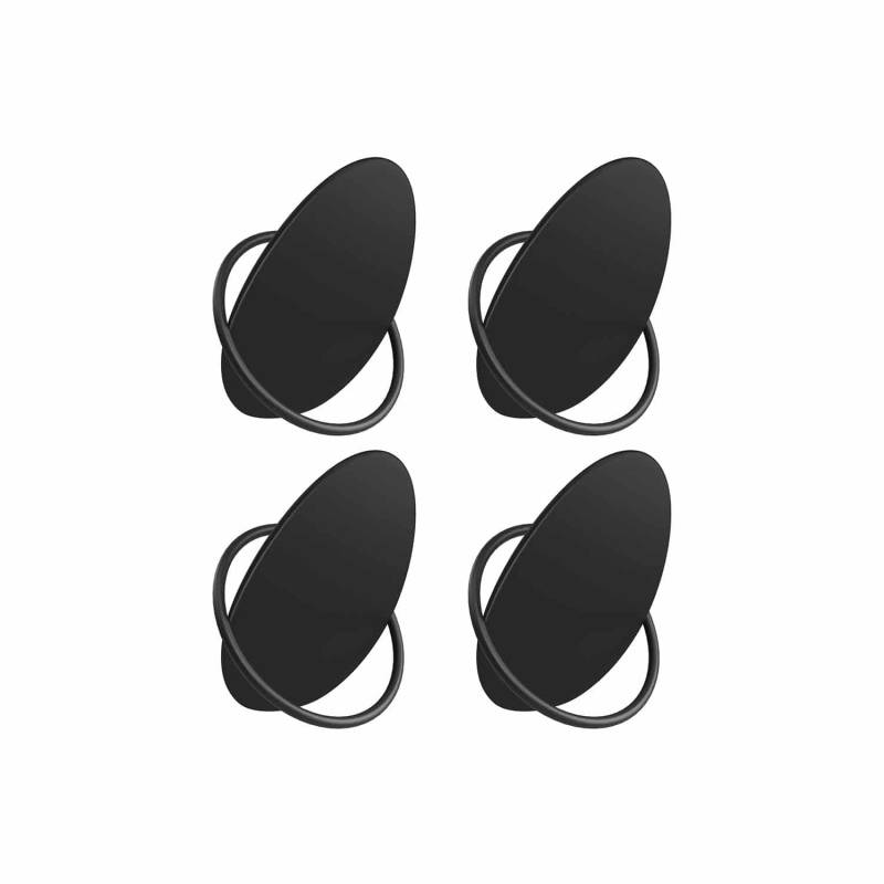 Garderobenhaken 4er Set Ei-Form Design tintenschwarz von SONGMICS