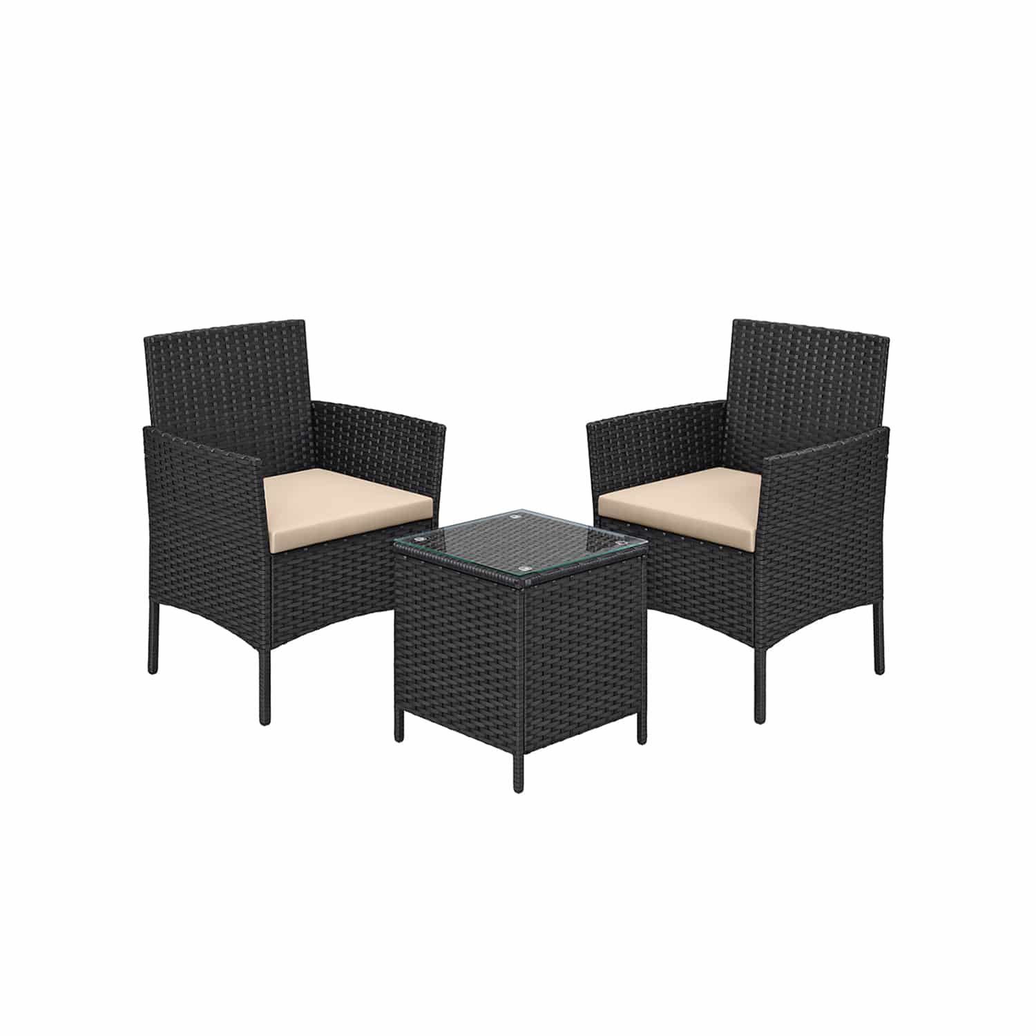 Gartenmöbel-Set mit Tisch und 2 Stühlen Gartenmöbel-Set mit Tisch und 2 Stühlen von SONGMICS