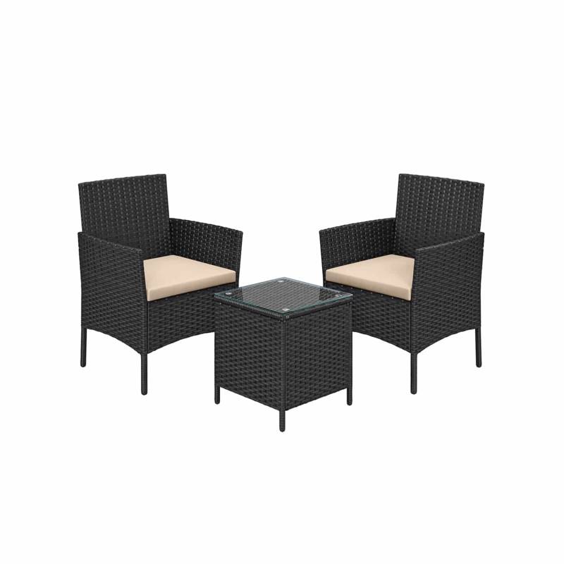 Gartenmöbel-Set mit Tisch und 2 Stühlen von SONGMICS