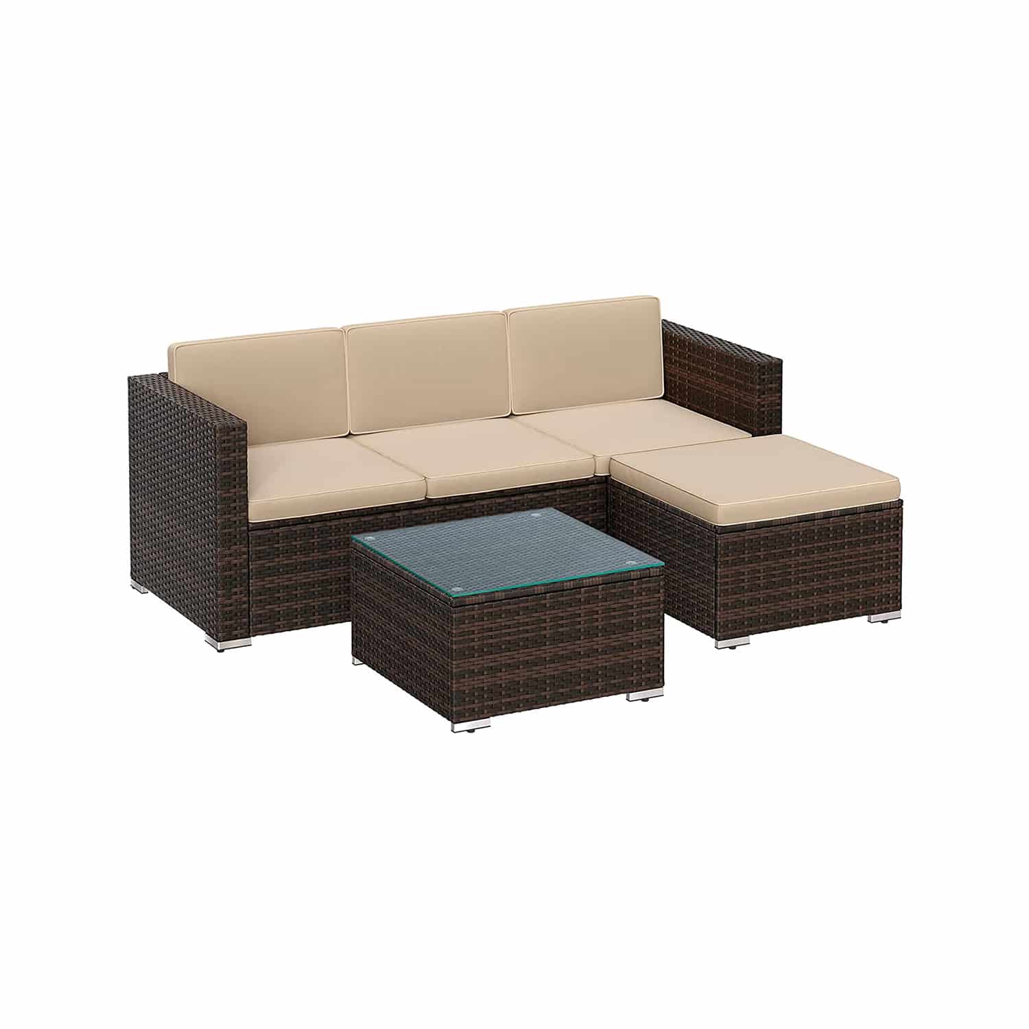 Gartensofa mit Tisch von SONGMICS