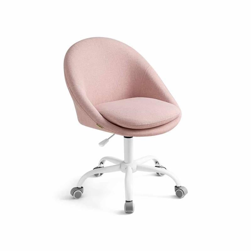 Homeoffice Stuhl höhenverstellbar rosa von SONGMICS