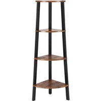 Industrielles Eckregal mit 4 Ebenen - L48,5 x H125 cm von VASAGLE