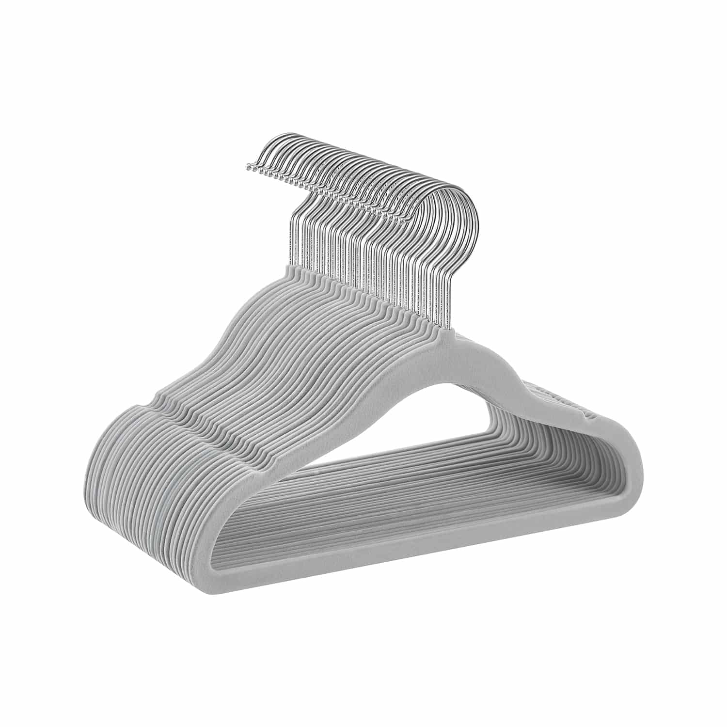 Kinderkleiderbügel 30er Set mit 360° drehbaren Haken taubengrau Kinderkleiderbügel 30er Set mit 360° drehbaren Haken taubengrau von SONGMICS