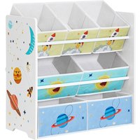 Kinderzimmer-Regal mit 7 Boxen von SONGMICS
