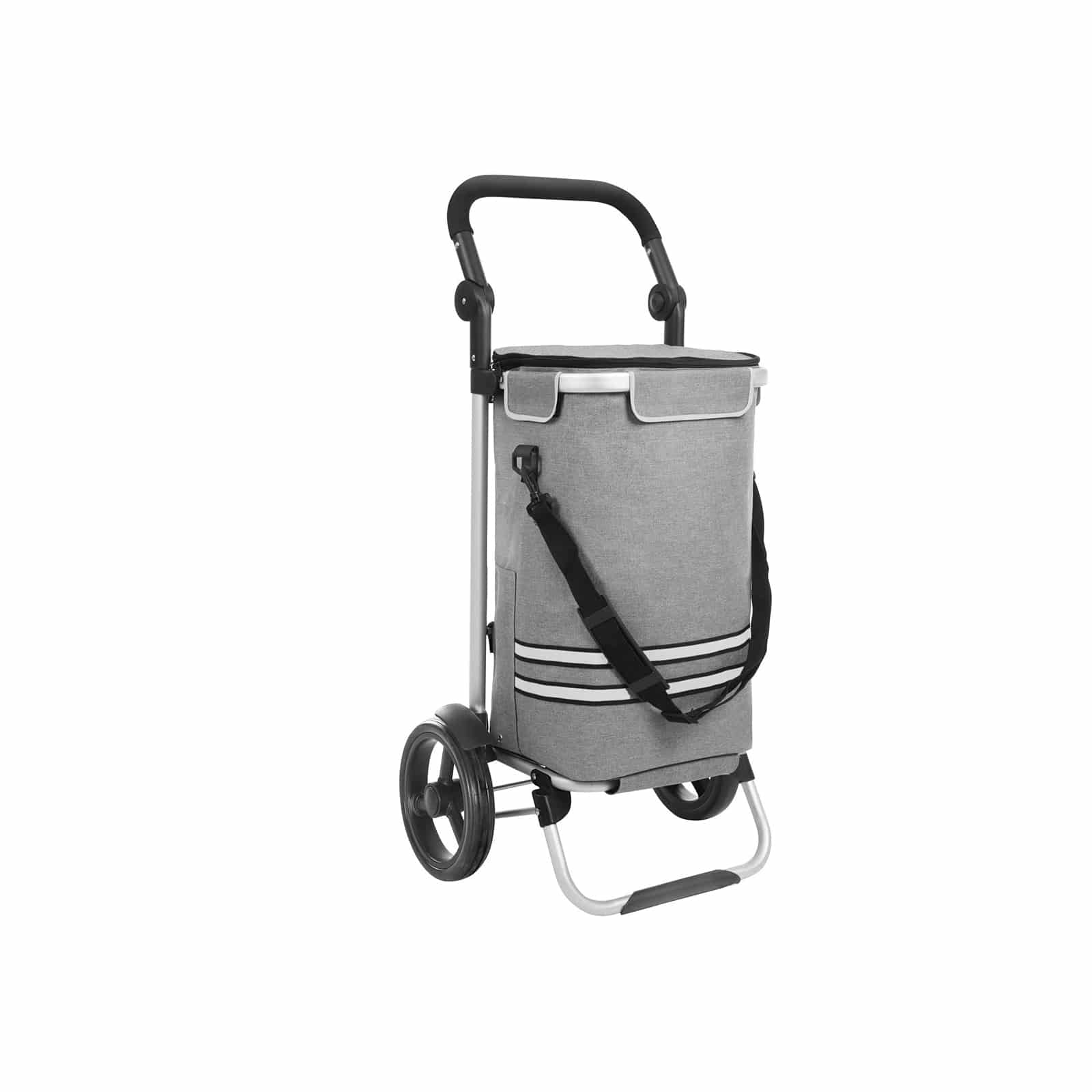 Klappbarer Einkaufstrolley Grau Klappbarer Einkaufstrolley Grau von SONGMICS