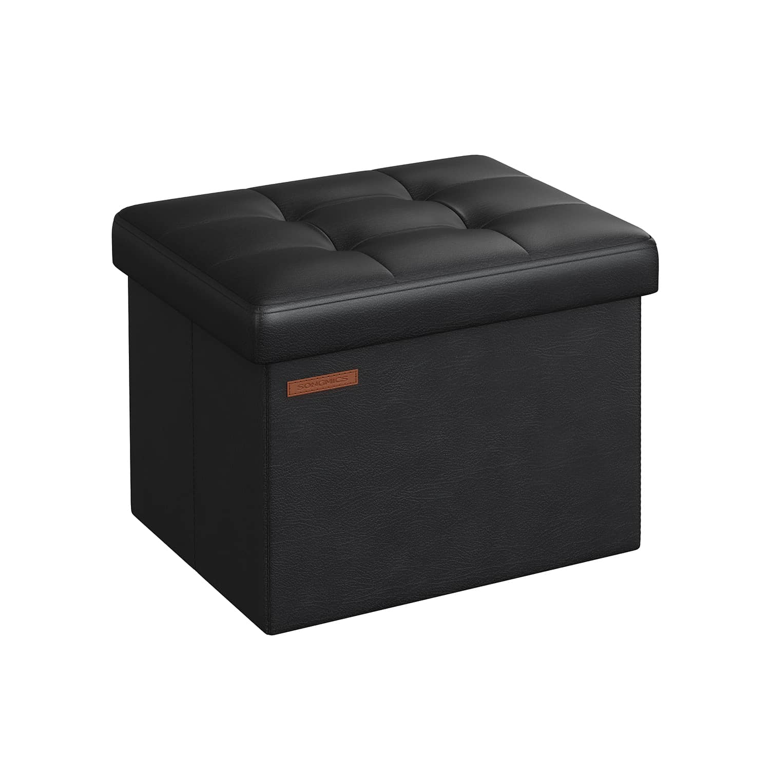 Klappbarer Sitzbank mit Stauraum 41 cm tintenschwarz Klappbarer Sitzbank mit Stauraum 41 cm tintenschwarz von SONGMICS
