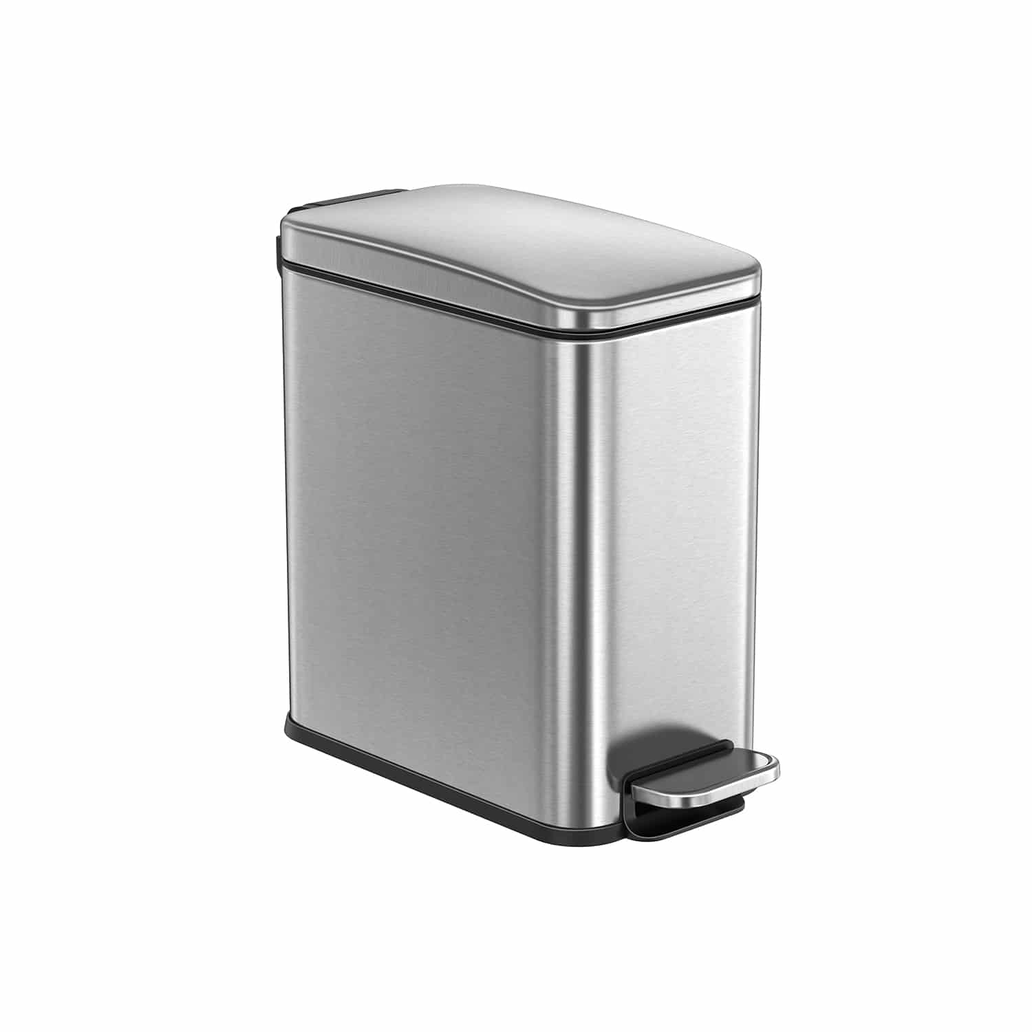 Kosmetikeimer 5 Liter mit Deckel silbern von SONGMICS