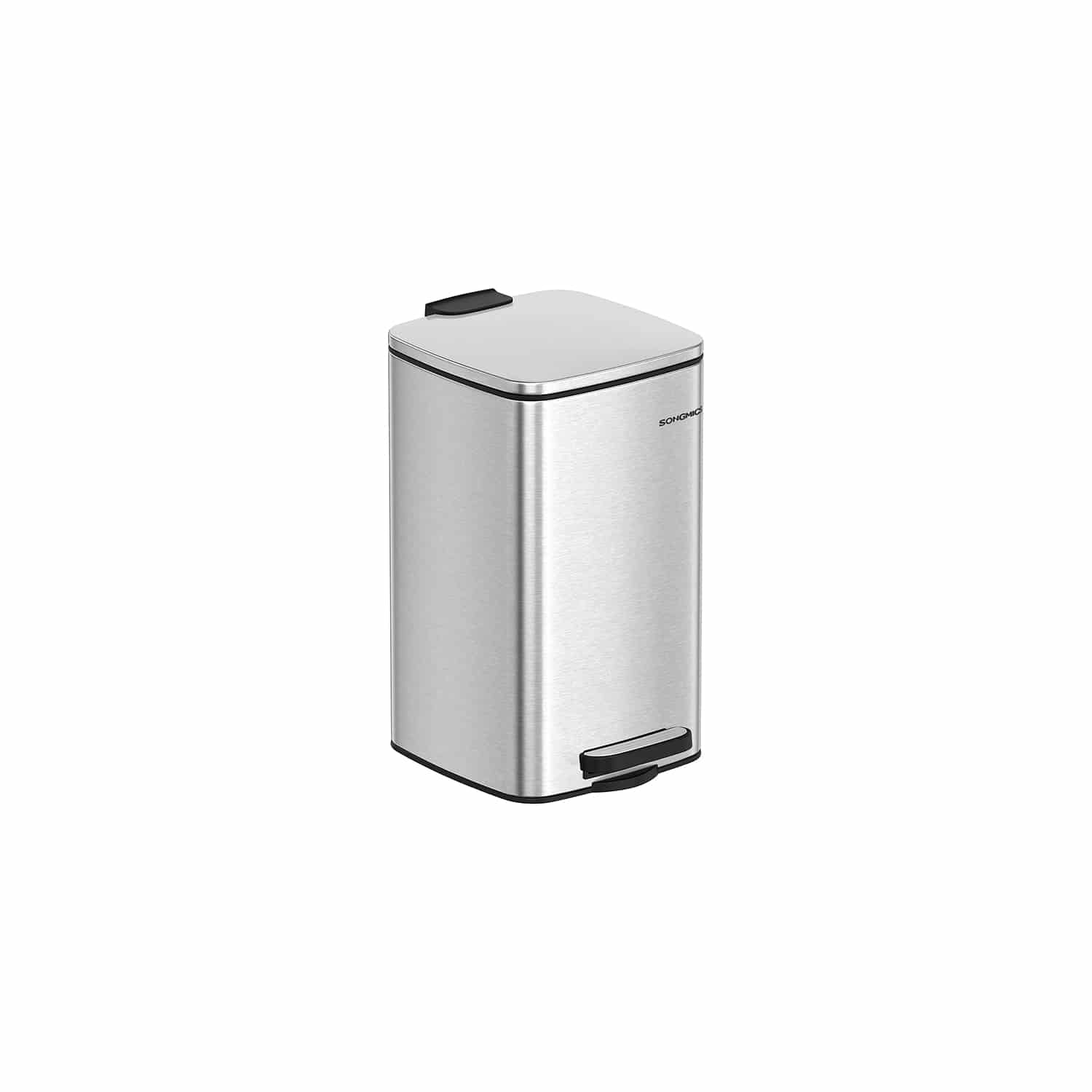 Kosmetikeimer 8 Liter metallicsilber von SONGMICS