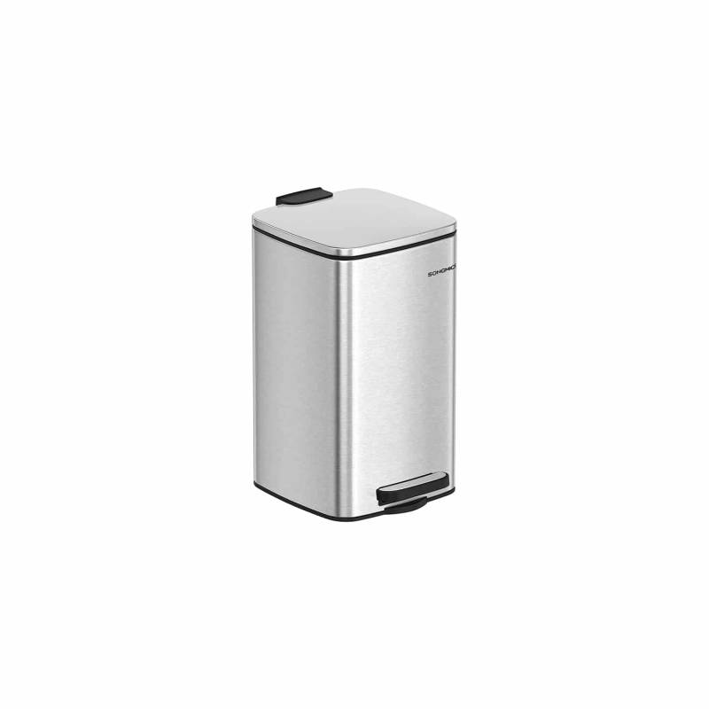 Kosmetikeimer 8 Liter metallicsilber von SONGMICS