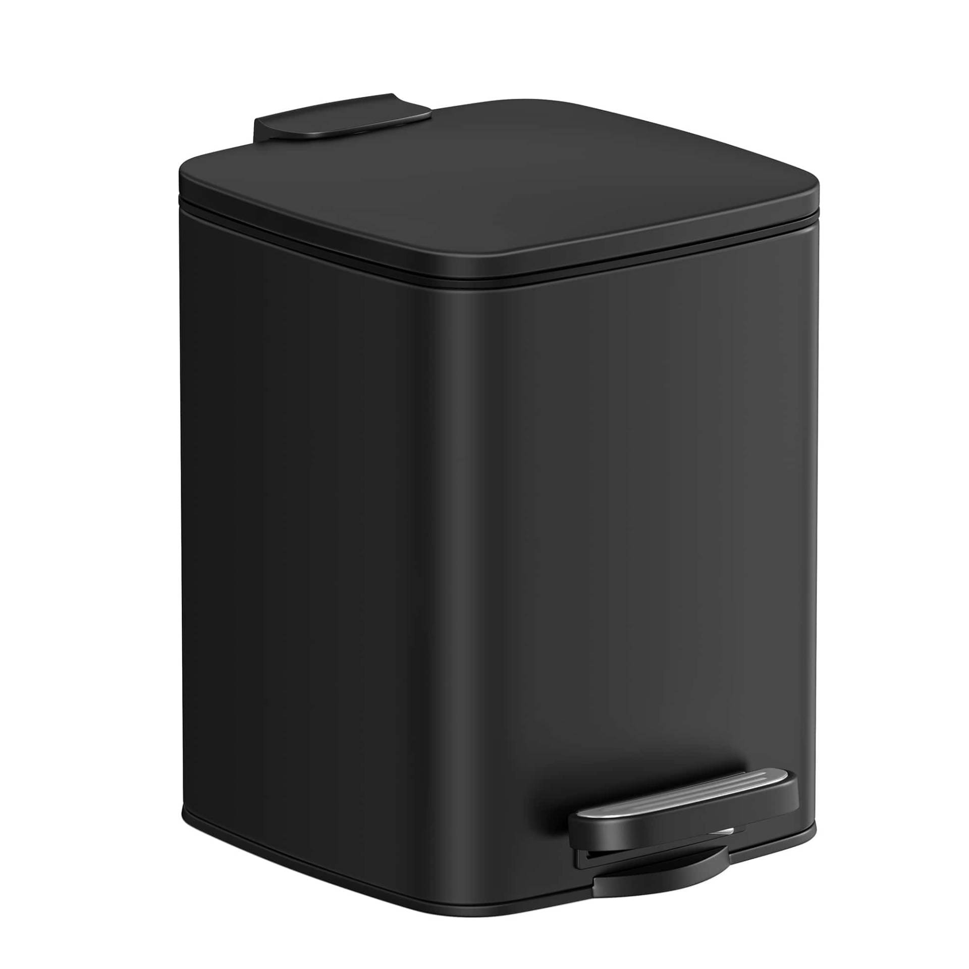 Kosmetikeimer mit Pedal Stahl schwarz Kosmetikeimer mit Pedal Stahl schwarz von SONGMICS