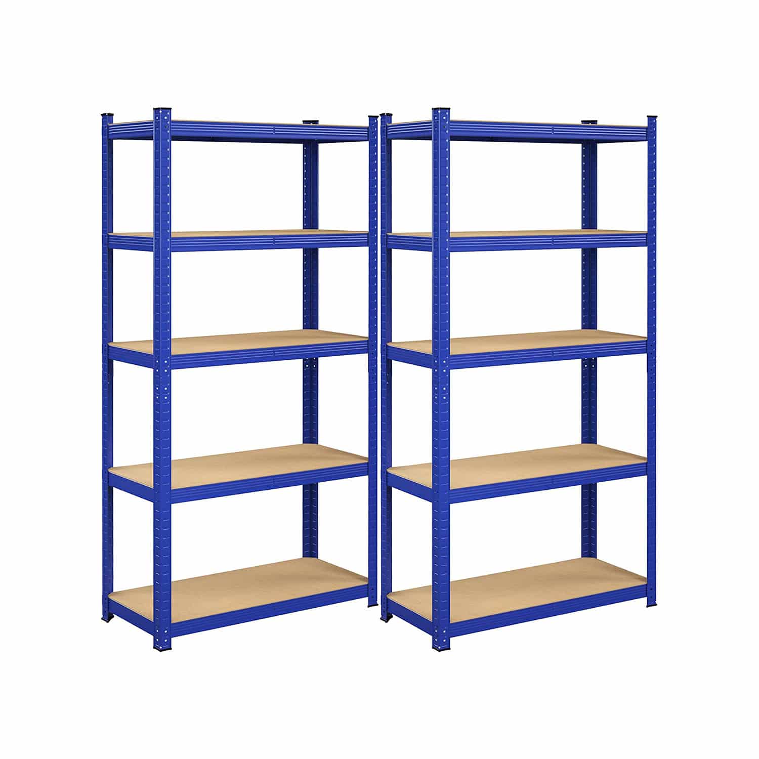 Lagerregale 2er Set 180 x 90 x 40 cm blau Lagerregale 2er Set 180 x 90 x 40 cm blau von SONGMICS