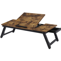 Laptop-Schreibtisch, 71x35x23cm, Rustikales Braun von SONGMICS