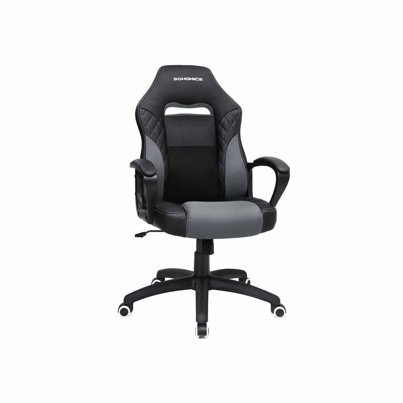 Moderner Gamingstuhl Schwarz-Grau von SONGMICS