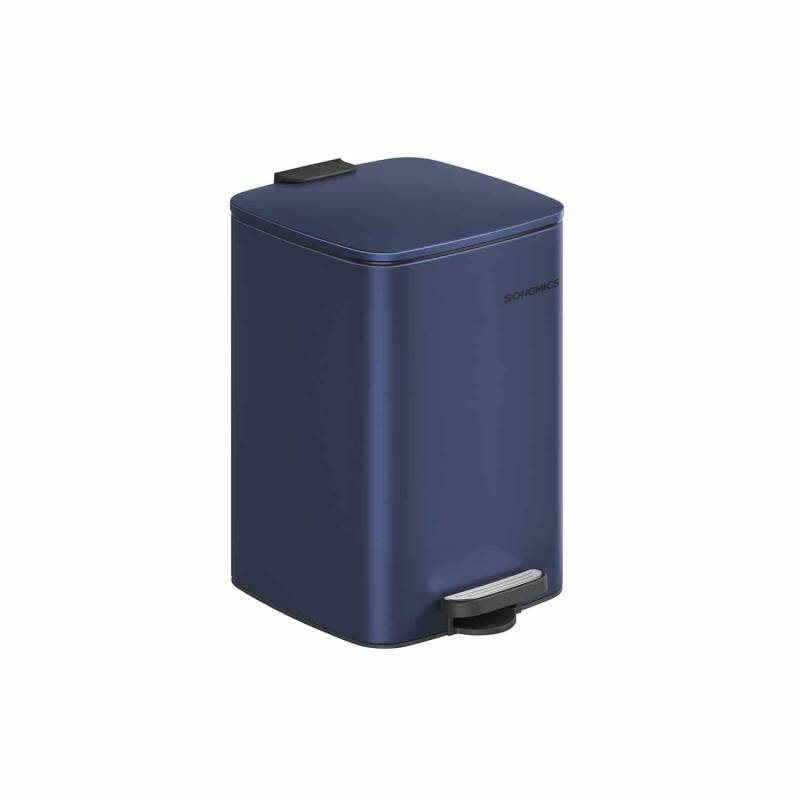 Mülleimer 20 Liter aus Stahl mitternachtsblau von SONGMICS