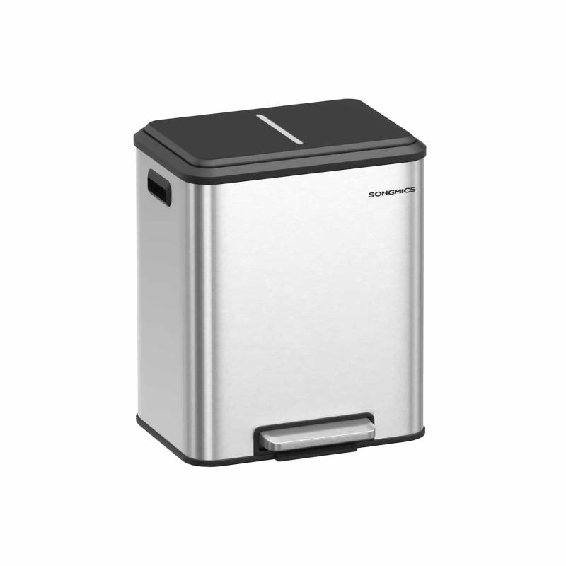 Mülleimer Küche metallicsilber von SONGMICS