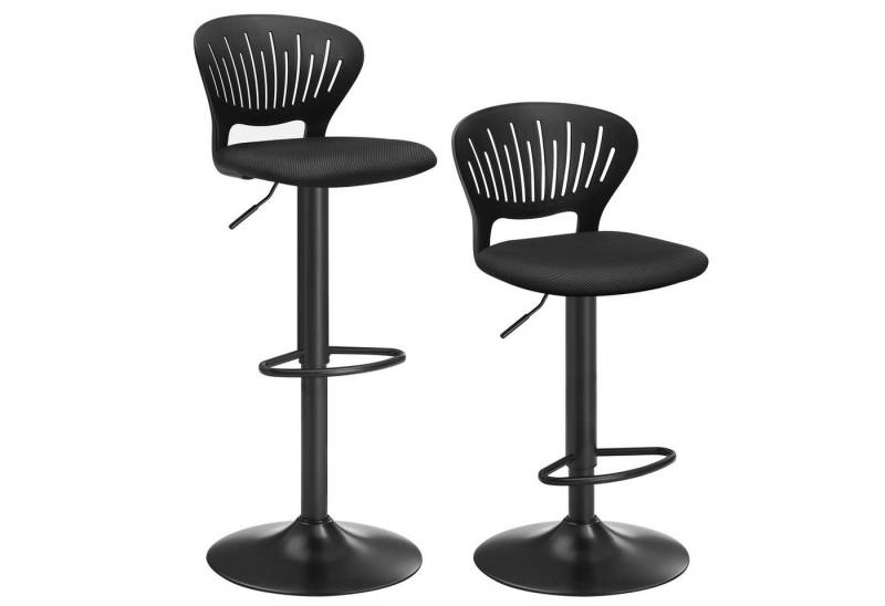 SONGMICS Barhocker (Set, 2er), um 360° drehbar, mit Rückenlehn von SONGMICS