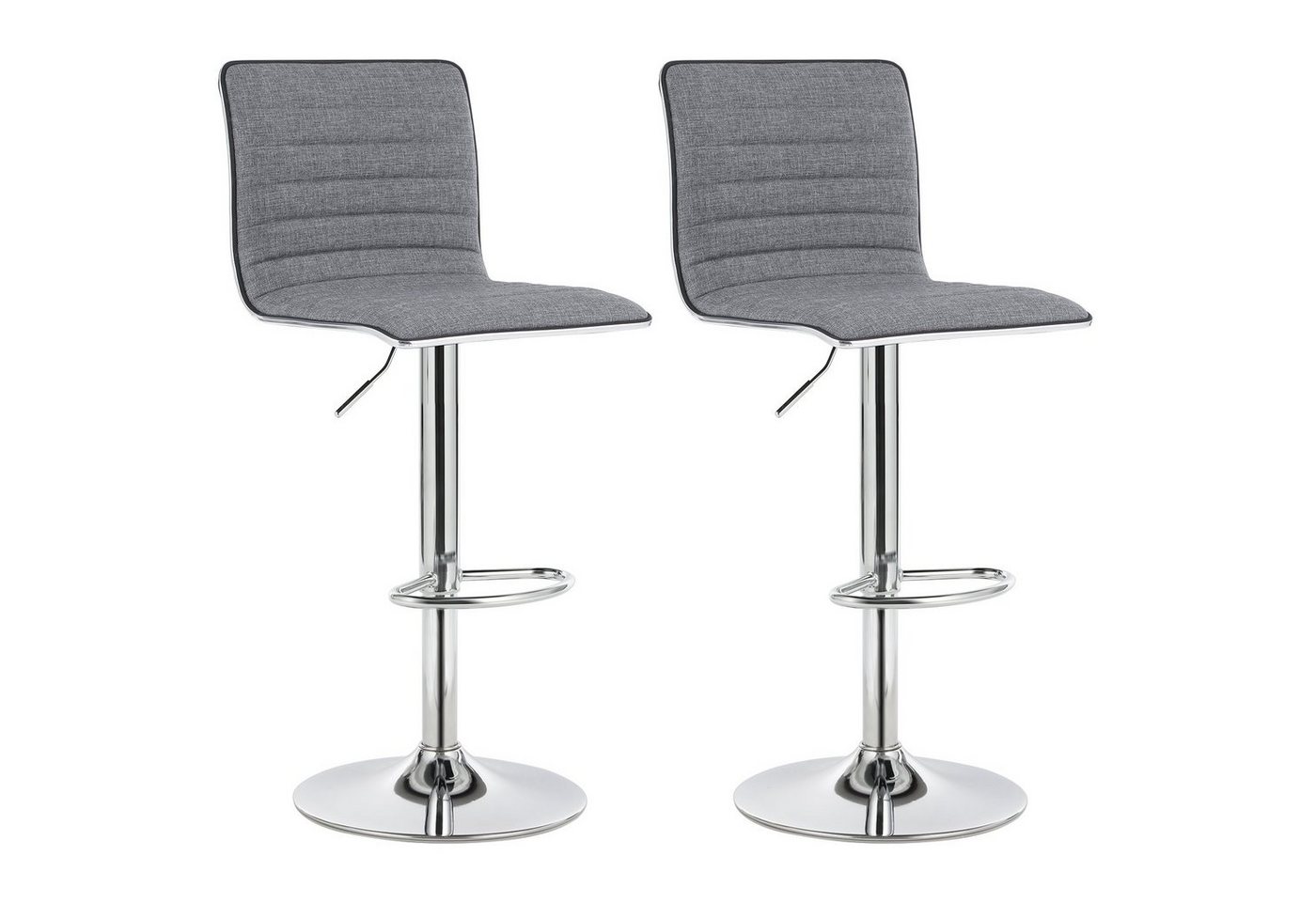 SONGMICS Barhocker Barstühle, 2er-Set, mit Rückenlehne, grau SONGMICS Barhocker Barstühle, 2er-Set, mit Rückenlehne, grau von SONGMICS