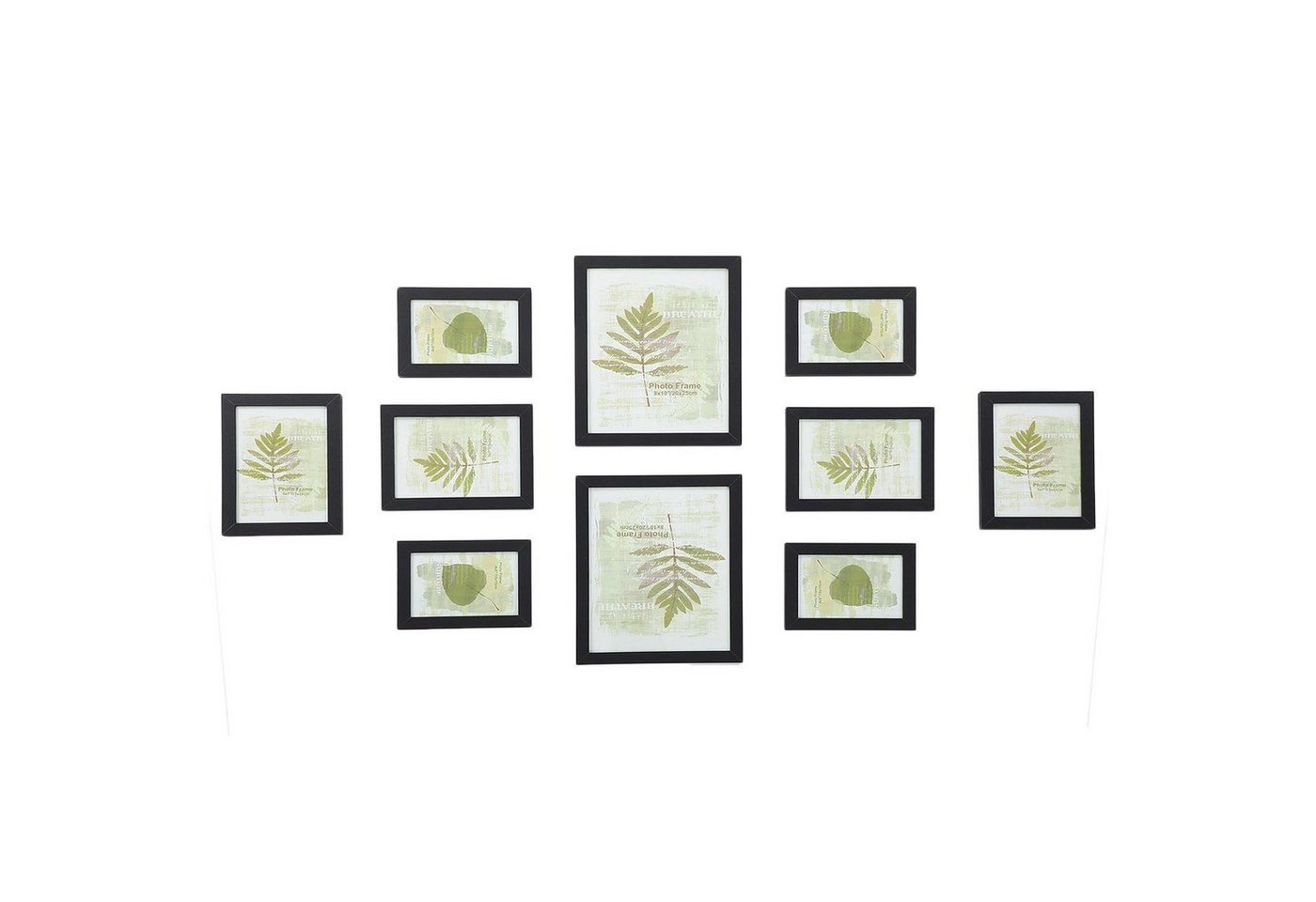 SONGMICS Bilderrahmen-Set Fotorahmen, 10er Set, Kunststoffscheibe, MDF SONGMICS Bilderrahmen-Set Fotorahmen, 10er Set, Kunststoffscheibe, MDF von SONGMICS