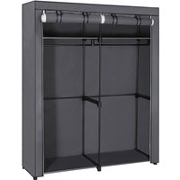 Garderobe mit 2 Kleiderstangen, 140 x 43 x 174 cm von SONGMICS
