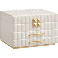 SONGMICS HOME ANAH Kollektion - Schmuckkästchen mit Spiegel 3 Ebenen wolkenweiß SONGMICS HOME ANAH Kollektion - Schmuckkästchen mit Spiegel 3 Ebenen wolkenweiß von SONGMICS