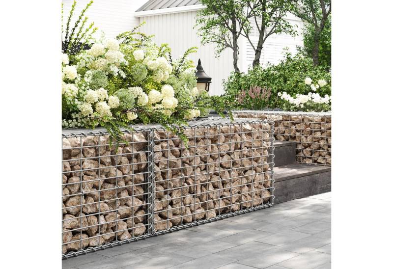 SONGMICS Hochbeet Gabionen (1 St., 1er), Gabionenkorb, Metall-Steinkorb, 100x50x30cm von SONGMICS