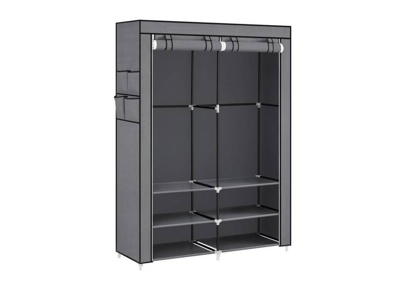 SONGMICS Kleiderschrank Stoffschrank, 4 Hängefächer, mit Ablagen, 4 Seitentaschen von SONGMICS