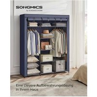 Songmics - Kleiderschrank faltbare Garderobe mit Kleiderstangen von SONGMICS