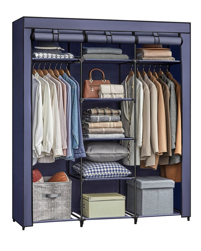 SONGMICS Kleiderschrank faltbare Garderobe mit Kleiderstangen von SONGMICS