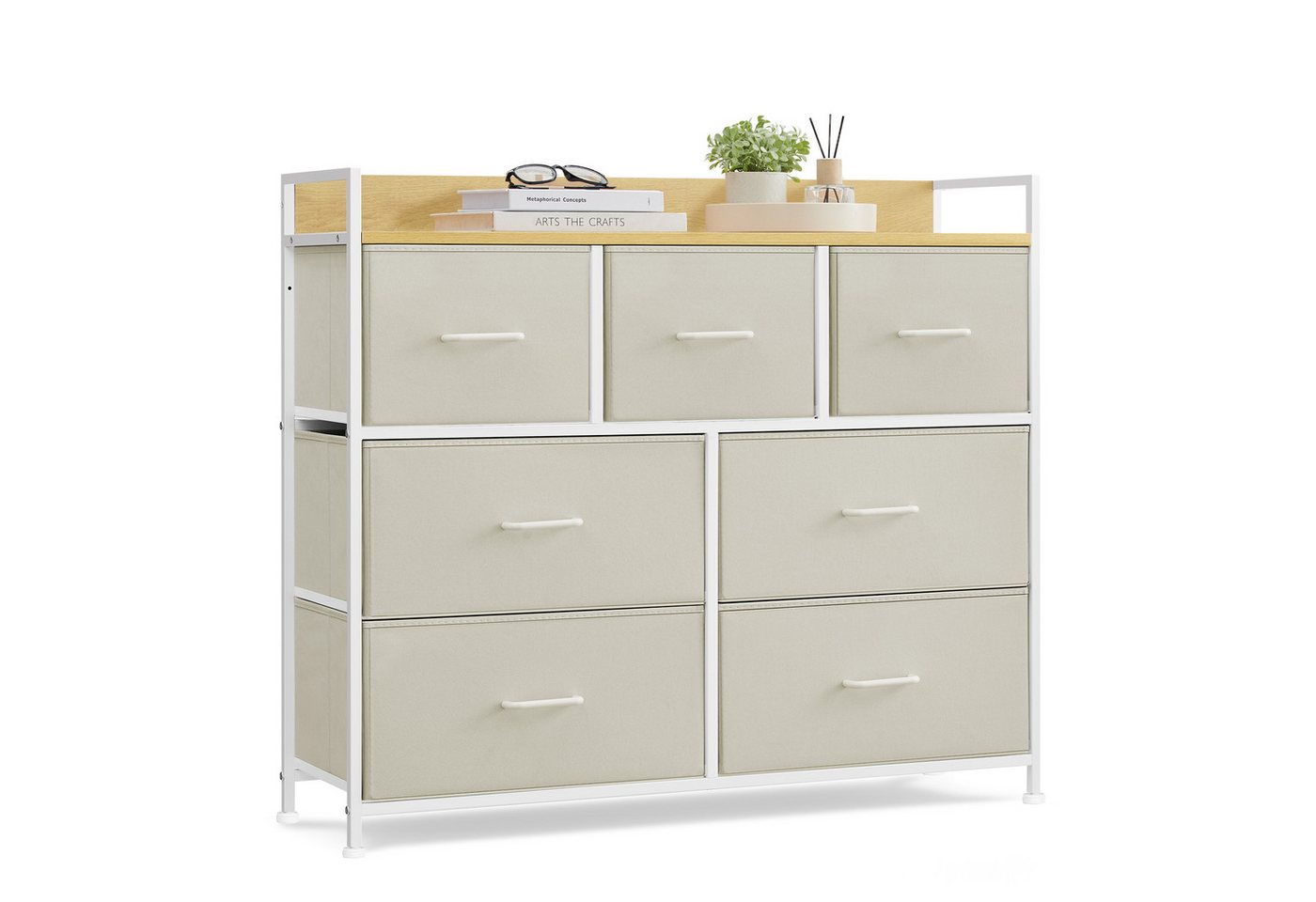 SONGMICS Kommode, Schrank, 7 Schubladen mit Griffen, Industrie-Design,98×85×28.5cm SONGMICS Kommode, Schrank, 7 Schubladen mit Griffen, Industrie-Design,98×85×28.5cm von SONGMICS