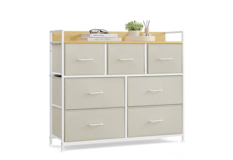 SONGMICS Kommode, Schrank, 7 Schubladen mit Griffen, Industrie-Design,98×85×28.5cm SONGMICS Kommode, Schrank, 7 Schubladen mit Griffen, Industrie-Design,98×85×28.5cm von SONGMICS