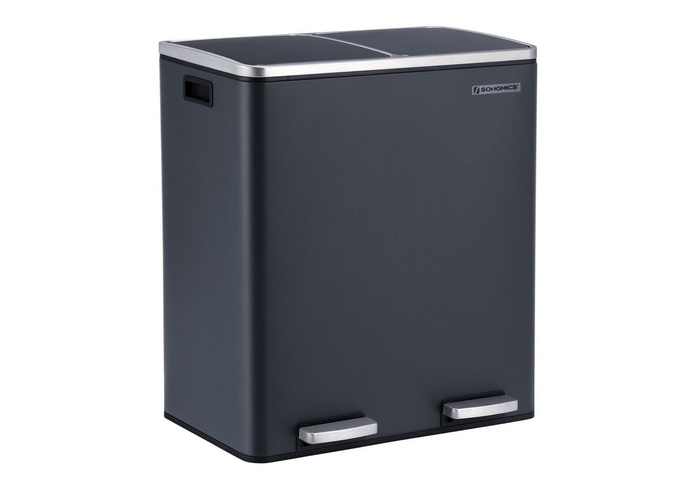 SONGMICS Mülleimer, Mülltrennsystem, mit 2 Fächern, 2 x 30 L, Küche SONGMICS Mülleimer, Mülltrennsystem, mit 2 Fächern, 2 x 30 L, Küche von SONGMICS
