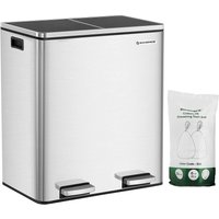 Mülleimer für die Küche, 2 x 30 L von SONGMICS