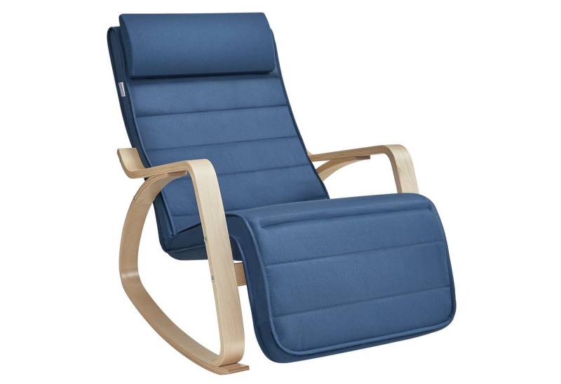 SONGMICS Relaxsessel, Schaukelsessel, Relaxstuhl, verstellbare Fußstütze von SONGMICS