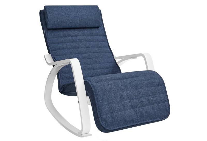 SONGMICS Schaukelsessel, Schaukelstuhl, Relaxsessel, Verstellbarer Fußstütze von SONGMICS