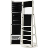 Schmuckschrank, 360° drehbar, Ganzkörperspiegel von SONGMICS