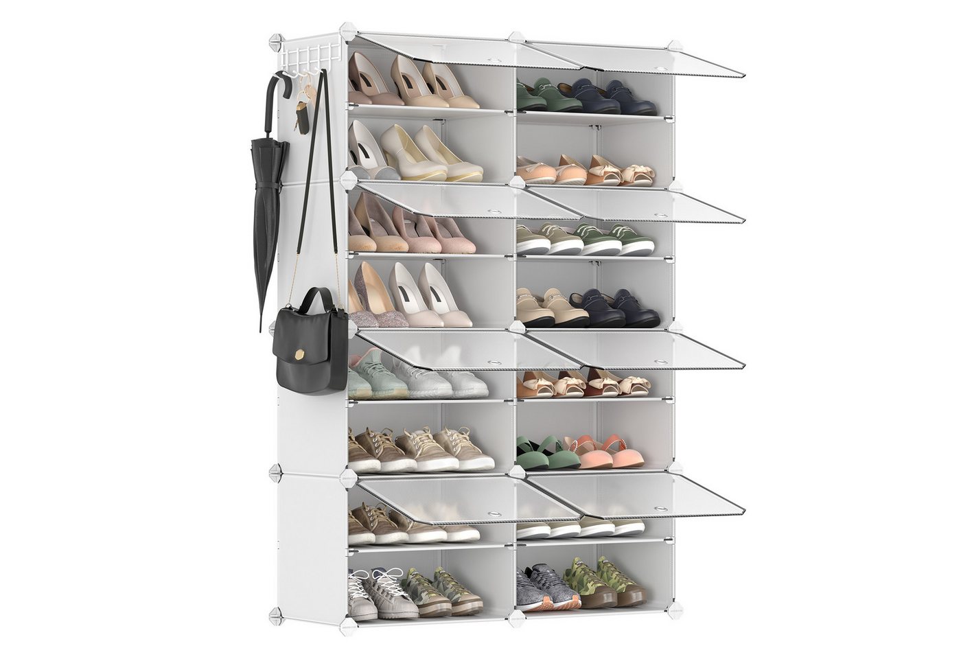 SONGMICS Schuhregal Schuhschrank, Schuhregal mit 8 Fächern, Schuhschrank SONGMICS Schuhregal Schuhschrank, Schuhregal mit 8 Fächern, Schuhschrank von SONGMICS