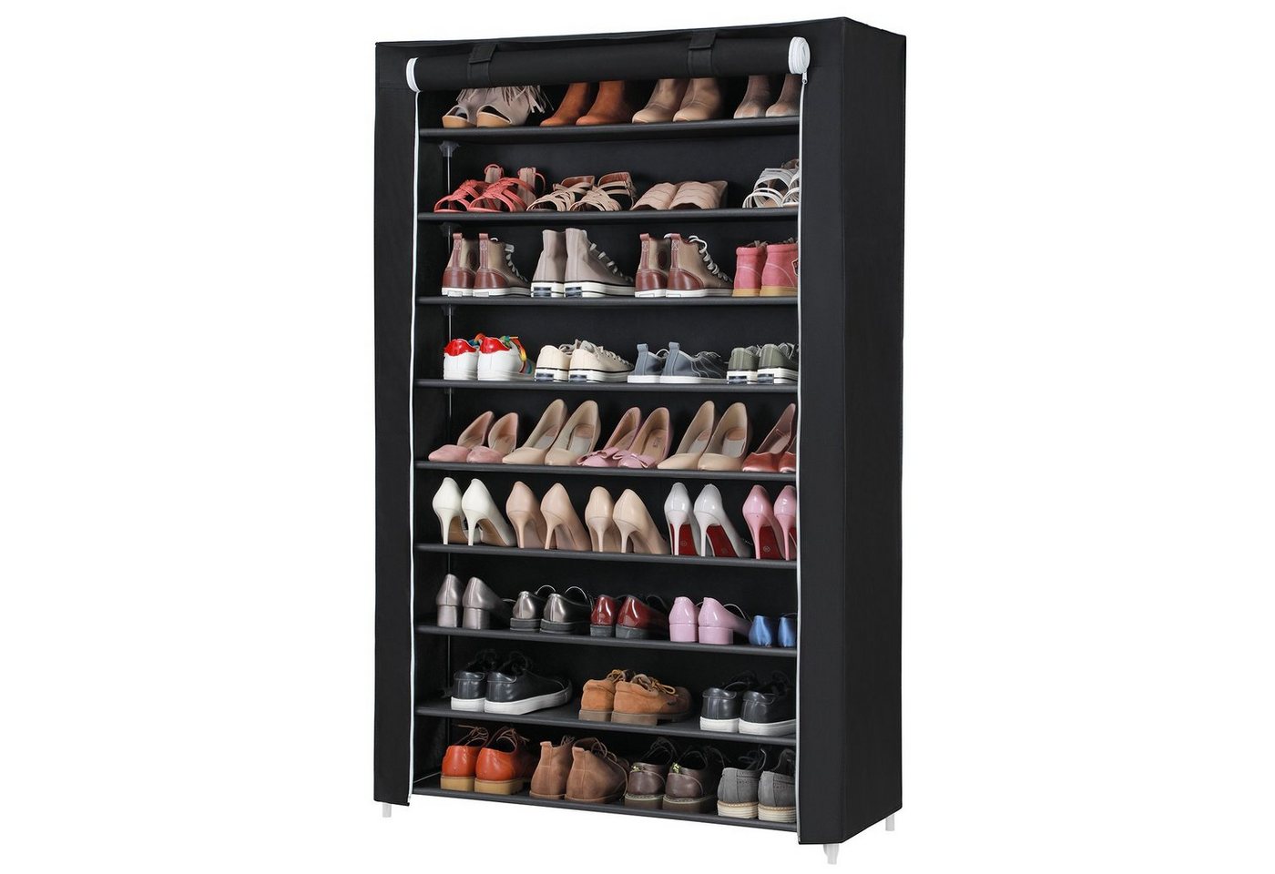 SONGMICS Schuhregal Stoffschrank, 10 Ebenen, Vliesstoff, Schuhschrank von SONGMICS