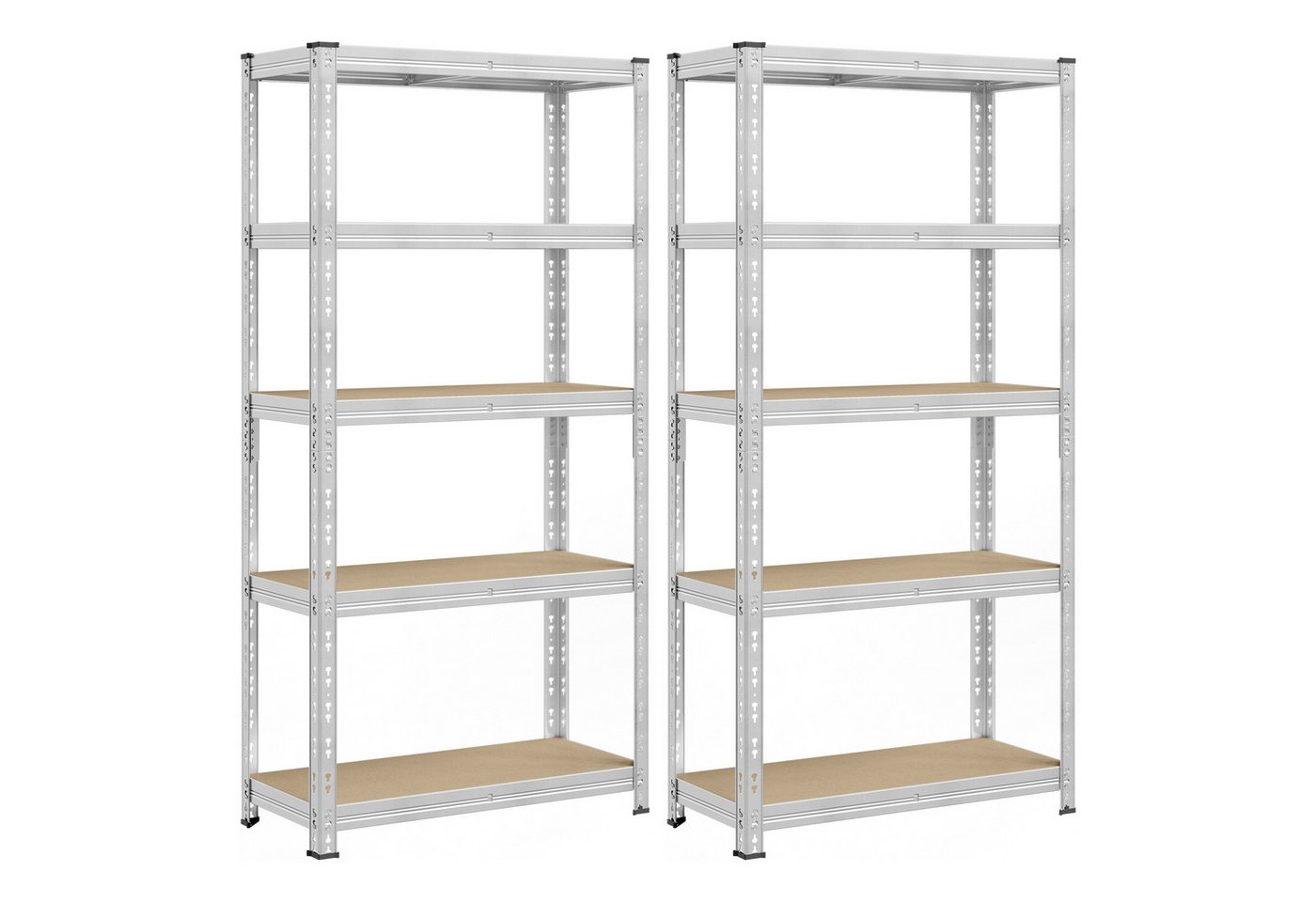 SONGMICS Schwerlastregal, 2-tlg., 2 er-Set, 40 x 90 x 180 cm, mit verstellbaren Ablagen SONGMICS Schwerlastregal, 2-tlg., 2 er-Set, 40 x 90 x 180 cm, mit verstellbaren Ablagen von SONGMICS