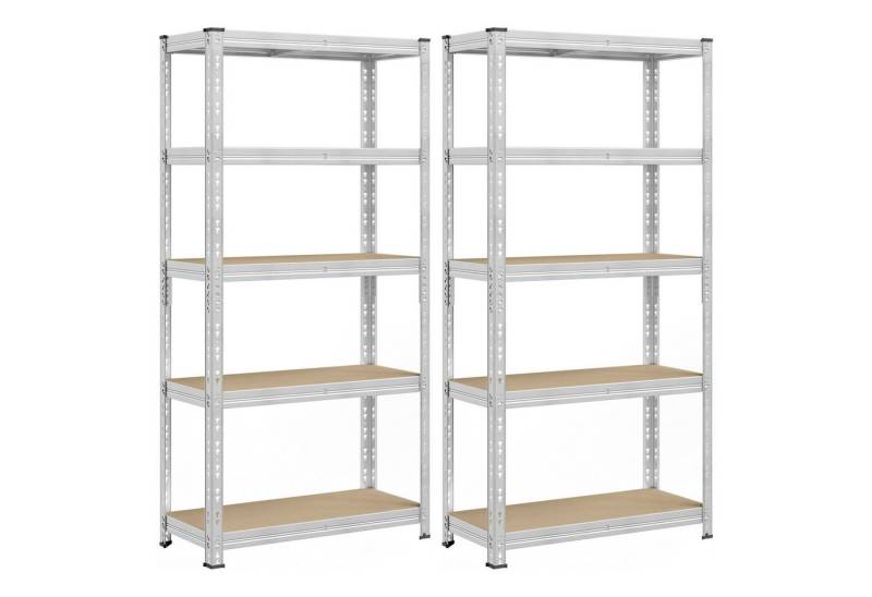 SONGMICS Schwerlastregal, 2-tlg., 2 er-Set, 40 x 90 x 180 cm, mit verstellbaren Ablagen von SONGMICS