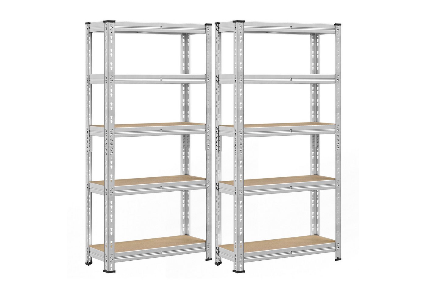 SONGMICS Schwerlastregal, 2-tlg., 2er Set, 30 x 75 x 150 cm, mit verstellbaren Ablagen SONGMICS Schwerlastregal, 2-tlg., 2er Set, 30 x 75 x 150 cm, mit verstellbaren Ablagen von SONGMICS